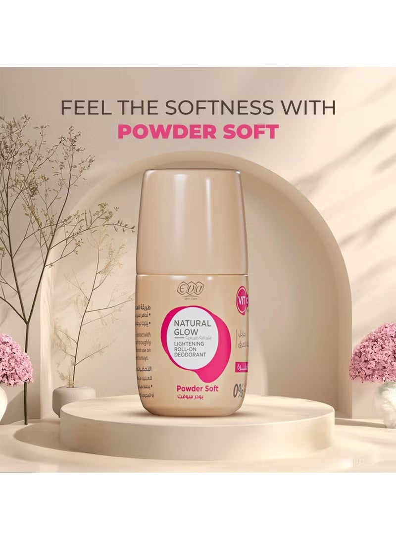 إيفا مزيل العرق رول أون لتفتيح البشرة الطبيعية - بودرة ناعمة - Image 3